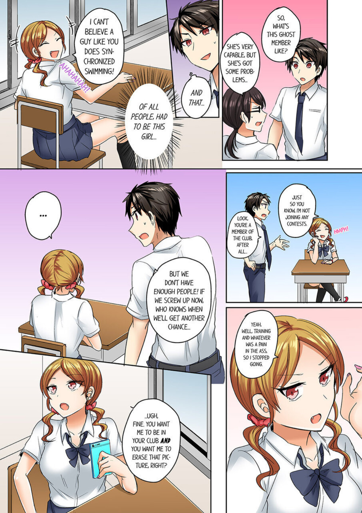 Hentai Manga Comic-My Swimsuit Slipped... And it went in!? A Mixed Synchronized Swimming Club with More Than Just Nip Slips in Store! ~ 1-Read-64